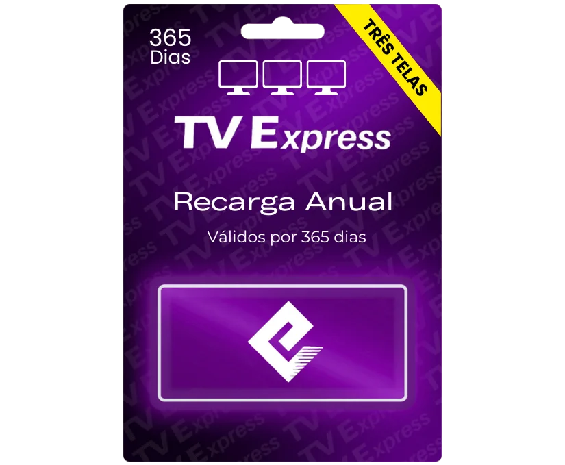 3 telas TVExpress - Anual (3 Telas)